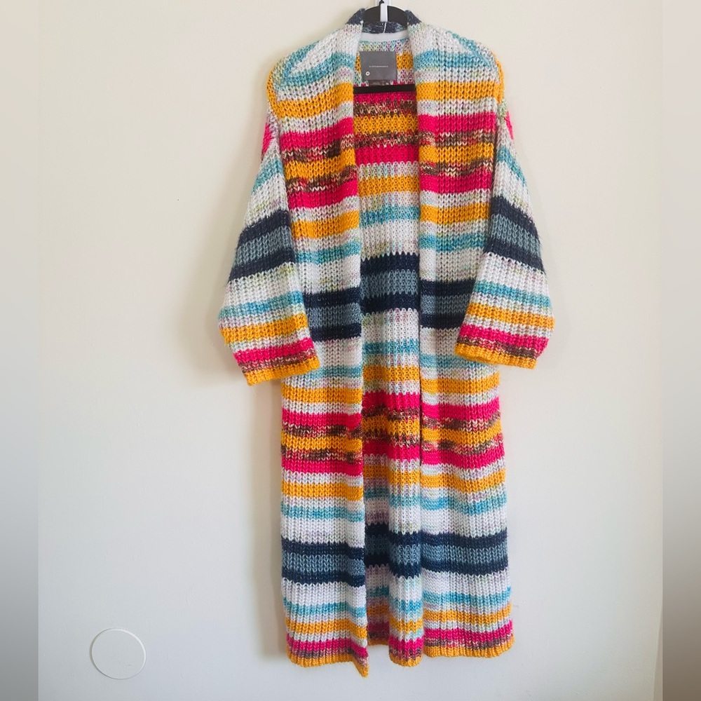 Anthropologie Rainbow Duster Cardigan One Size - Picture 4 of 12